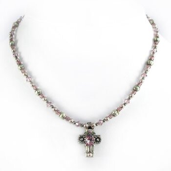 MICHAL GOLAN LILAC MIST SWAROVSKI CRYSTAL PENDANT