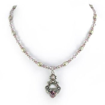 MICHAL GOLAN LILAC MIST SWAROVSKI CRYSTAL PENDANT