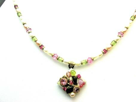 Michal Golan Pearl Blossom Pendant