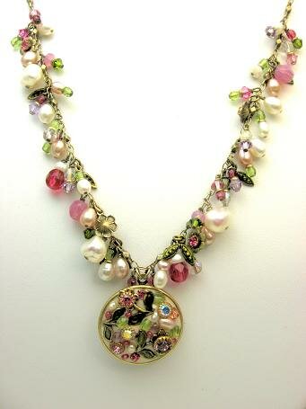 Michal Golan Pearl Blossom Pendant