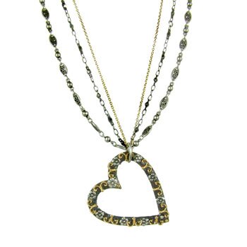 Michal Golan Silverado Heart Pendant