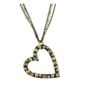 Michal Golan Starry Night Heart Necklace