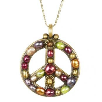 MICHAL GOLAN PEACE SIGN PENDANT