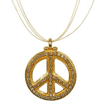 MICHAL GOLAN PEACE SIGN PENDANT