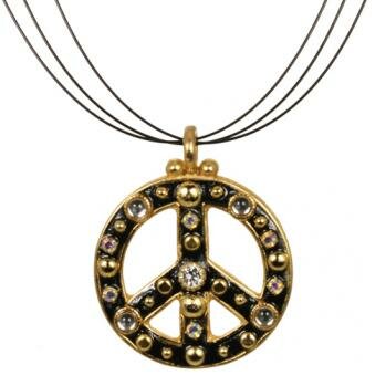 MICHAL GOLAN PEACE SIGN PENDANT