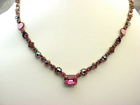 Sorrelli Strawberry Daiquiri Swarovski Crystal Necklace