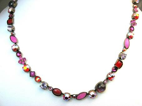 Sorrelli Strawberry Daiquiri Swarovski Crystal Necklace