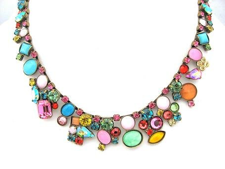 Sorrelli Happy Birthday Swarovski Crystal Cluster Necklace