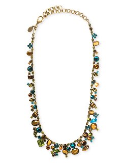 Sorrelli Paradise Swarovski Crystal & Opaque Stone Bold Cluster Necklace