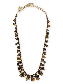 Sorrelli Safari Swarovski Crystal & Opaque Stone Bold Cluster Necklace
