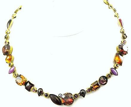 Sorrelli Burgundy Amethyst Swarovski Crystal Necklace