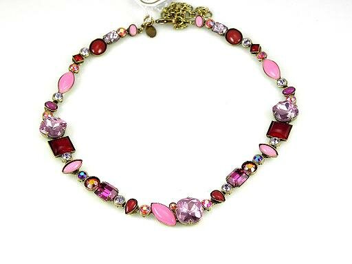 SORRELLI STRAWBERRY DAIQUIRI SWAROVSKI CRYSTAL NECKLACE