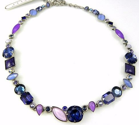 Sorrelli Purple Rain Swarovski Crystal Necklace