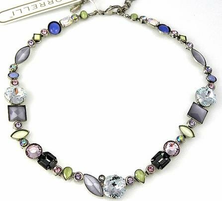 Sorrelli Soft Rainbow Swarovski Crystal Necklace