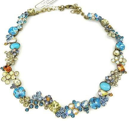 Sorrelli Blue Sunrise Swarovski Crystal Necklace