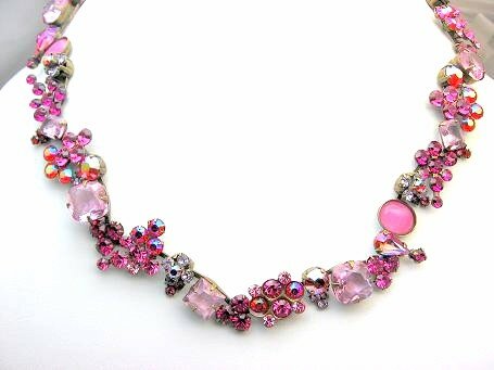 Sorrelli Strawberry Daiquiri Swarovski Crystal Necklace