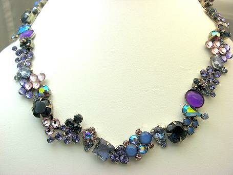 Sorrelli Purple Rain Swarovski Crystal Necklace
