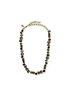 Sorrelli Illuminate Swarovski Crystal & Opaque Stone Classic Necklace