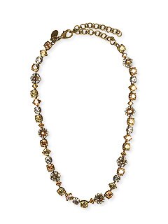 Sorrelli Pina Colada Classic Swarovski Crystal Floral Necklace