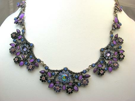 Sorrelli Purple Rain Swarovski Crystal Necklace