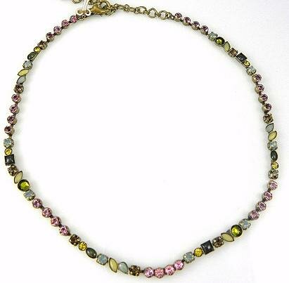 Sorrelli Seafoam Pink Swarovski Crystal Necklace