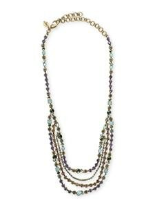 Sorrelli Sweet Dreams Multi Strand Swarovski Crystal Bib Necklace