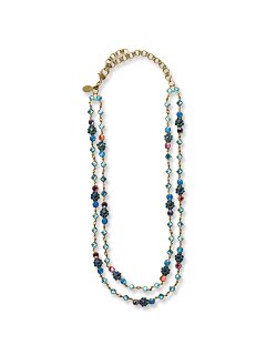 Sorrelli Captain N Teal Swarovski Crystal Necklace