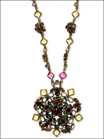 Sorrelli Illuminate Swarovski Crystal & Opaque Stone Pendant Necklace