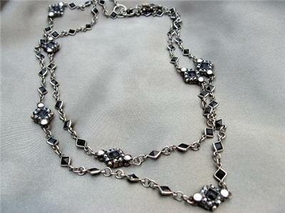 Sorrelli Black Velvet Swarovski Crystal Necklace