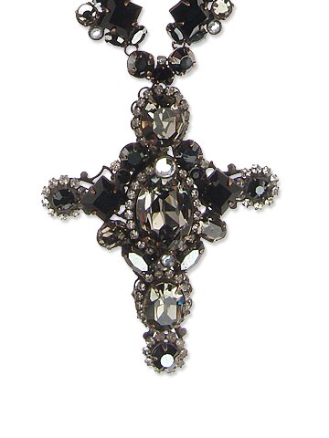Sorrelli Midnight Moon Swarovski Crystal Cross
