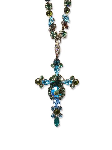 Sorrelli Ocean Swarovski Crystal Cross