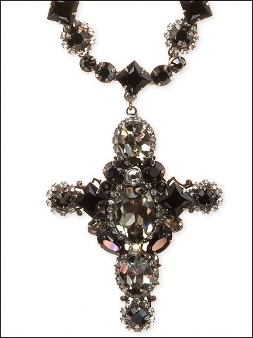 Sorrelli Midnight Moon Swarovski Crystal Cross