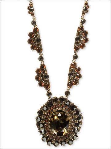 Sorrelli Safari Swarovski Crystal Antique Style Necklace
