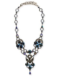 Sorrelli Ice Blue Fancy Bib Necklace