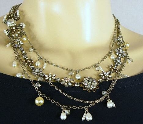 Sorrelli White Bridal Swarovski Crystal Necklace