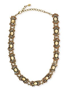 Sorrelli Pina Colada Semi-Precious & Swarovski Crystal Bold Necklace