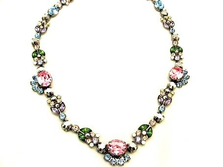 Sorrelli Silver Streak Swarovski Crystal Necklace
