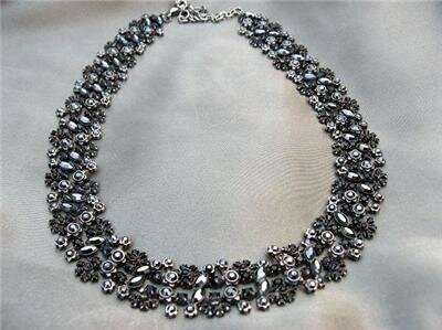 Sorrelli Black Velvet Swarovski Crystal Necklace