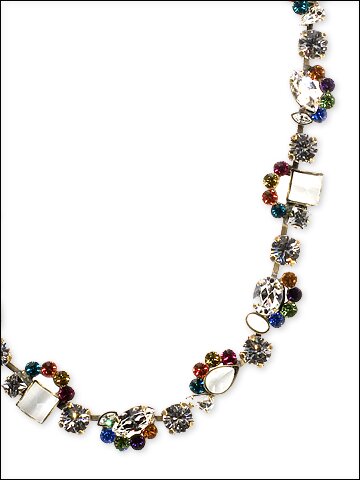 Sorrelli Looking Glass Cluster Scalloped Necklace