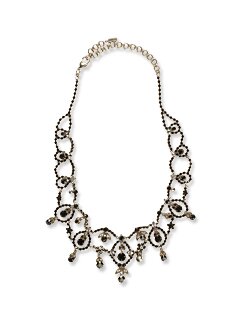 Sorrelli Black Velvet Swarovski Crystal Necklace