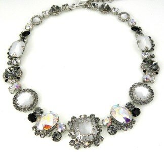 Sorrelli Silver Moon Swarovski Crystal Necklace