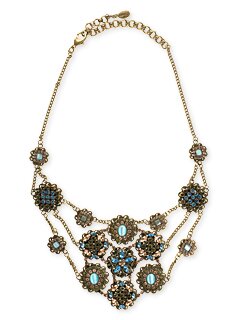 Sorrelli Meadow MIst Flower Mist Bib Necklace