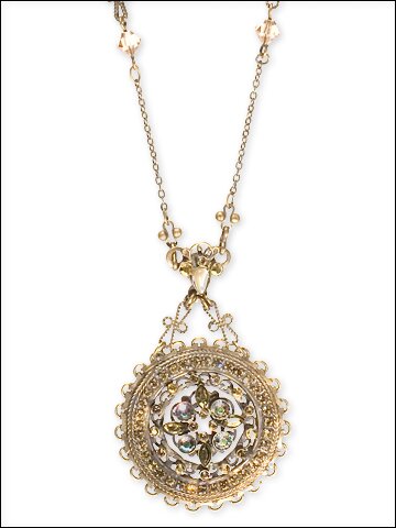Sorrelli's Fool Gold Swarovski Crystal Pendant