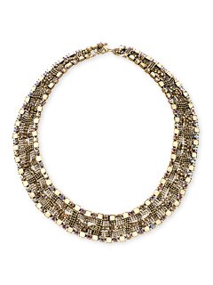 Sorrelli Mirage Swarovski Crystal Bold Mesh Style Necklace