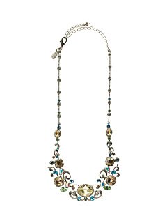 Sorrelli Egg Shell Swarovski Crystal Necklace