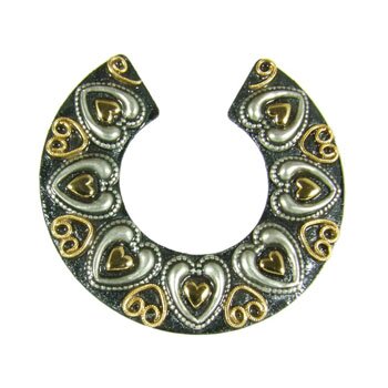 Michal Golan Silverado Heart Brooch