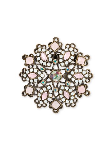 Sorrelli Pretty In Pink Swarovski Crystal Brooch