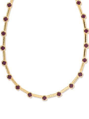Sorrelli Amethyst Swarovski Crystal Necklace