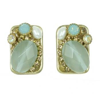 MICHAL GOLAN BLUE LAGOON CRYSTAL EARRINGS
