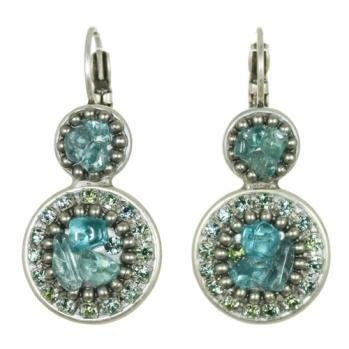 Michal Golan Aqua Marine Crystal Earrings
